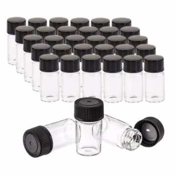 Screw Cap Glass Vials 3ml 15mm x 30mm 150pk