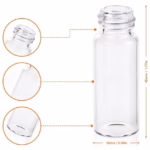 Screw Cap Glass Vials 5ml 15mm x 45mm 125pk