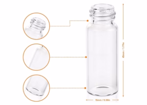 Screw Cap Glass Vials 5ml 15mm x 45mm 125pk