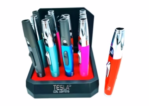 Tesla Wand Torch Lighter with Stand 12pk