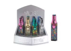 Scorch Torch Smile Face Lighter with Slide Down Button 12pk