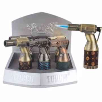 Scorch Torch Single Flame Heavy Metal Torch Lighter 6pk