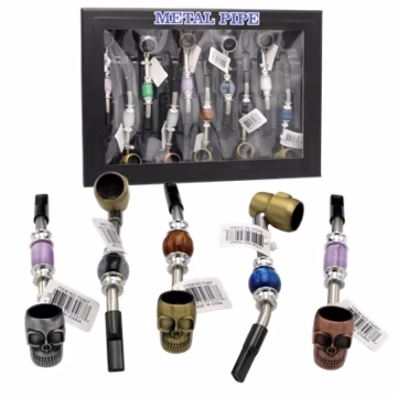 Metal Pipe Sherlock Assortment – Skull Design 10pk
