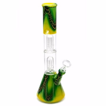 12" Double Dome Perk Beaker Water Pipe