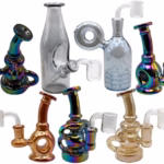 16ct 5" - 6" Electroplated Dab Rig Bubbler Assortment