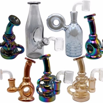 16ct 5" - 6" Electroplated Dab Rig Bubbler Assortment