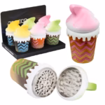Ice Cream Cone Tobacco Grinder 6pk