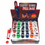 Lighter Shaped Pill Box - Round 24pk