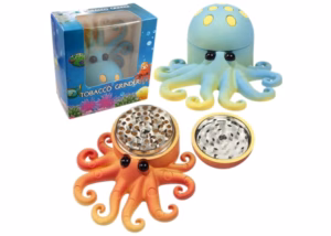 Cute Octopus Tobacco Kitchen Spice Grinder 12pk