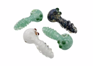 6ct 4" Twisted Body Frit Art Hand Pipe