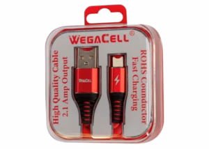 WegaCell iPhone Fast Charging 3 Ft Lightning TPE Data Cable