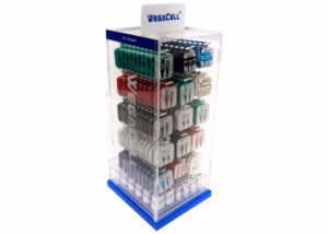 Phone Chargers Accessories LED Lockable Counter Display 190pcs