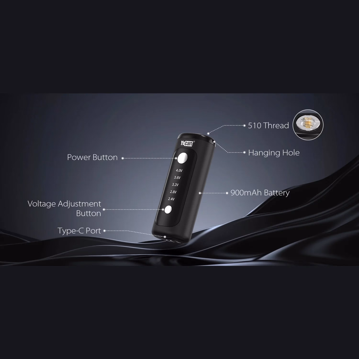 Yocan Kodo Plus Box Mod Vaporizer 12pk - Image 3