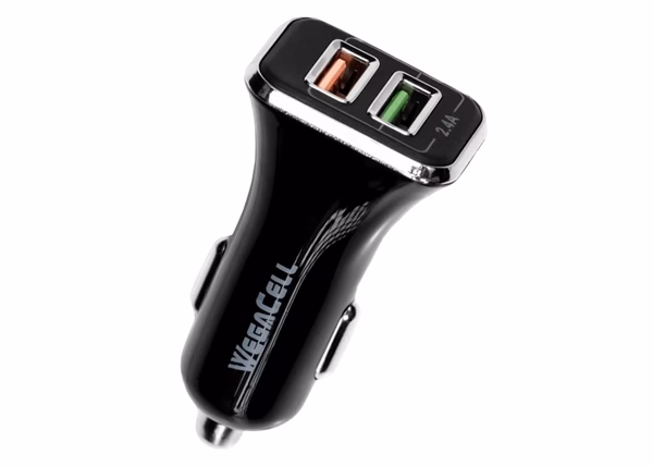 WegaCell Universal Dual Port Fast Charging USB - Car Charger - Image 3