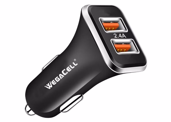 WegaCell Universal Dual Port Fast Charging USB - Car Charger - Image 5