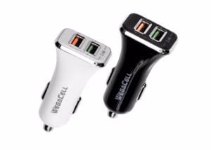 WegaCell Universal Dual Port Fast Charging USB - Car Charger