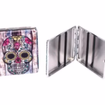 Embossed Skull 100s PU Leather Case 8pk
