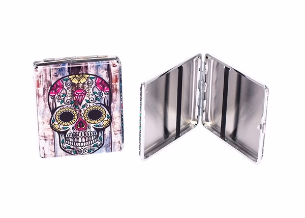 Embossed Skull 100s PU Leather Case 8pk