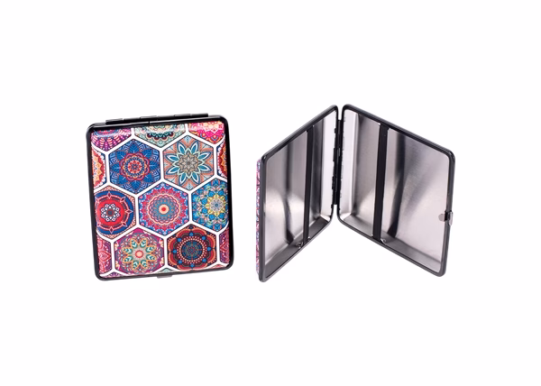Paisley PU Leather Case - 100s 8pk