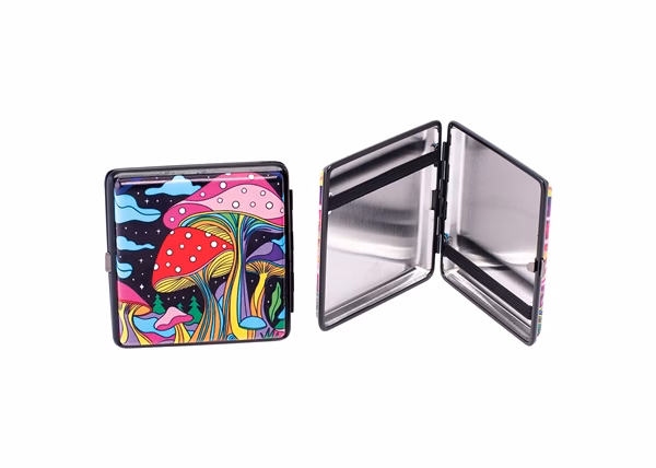 Trippy Mushrooms PU Leather Case - King 8pk