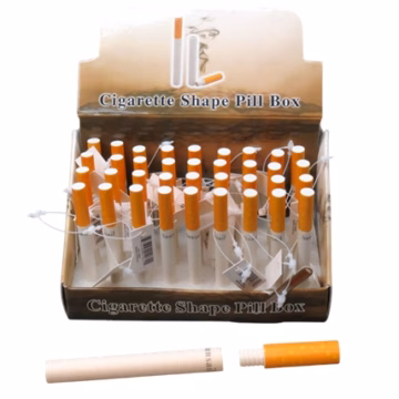 Cigarette Shape Pill Box Stash Container 36pk