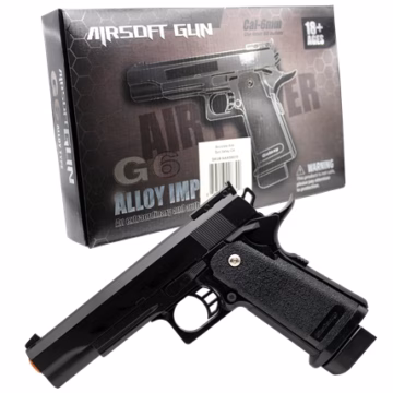 Airsoft Spring Pistol BB Pellet Gun – G6 Alloy Impact