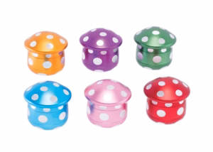 Mushroom Aluminum High Quality Grinder 6pk