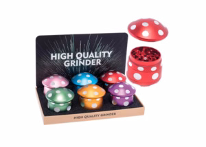 Mushroom Aluminum High Quality Grinder 6pk