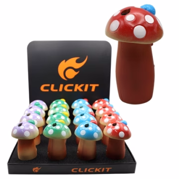Click It Mushroom Style Torch Lighter 16pk
