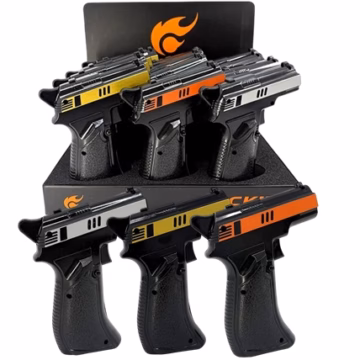 Click It Large Gun Style Torch Lighter 12pk