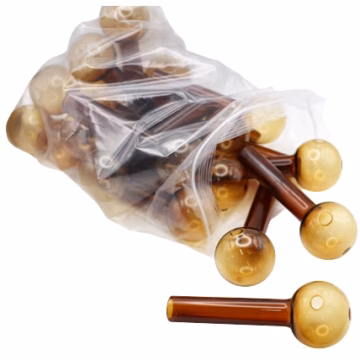 20ct 4" 16mm Jumbo Color Oil Burners - Amber