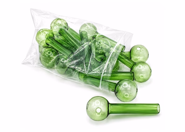 20ct 4″ 16mm Jumbo Color Oil Burners – Green