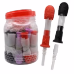 Honeycomb Silicone Glass Nectar Collector with Ceramic Tip 16pk