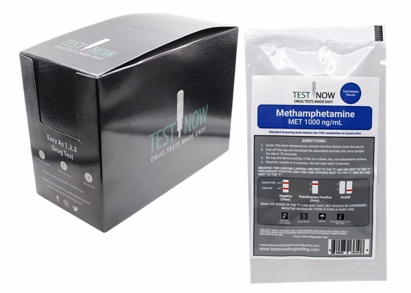Test Now Methamphetamine Drug Test Kit – MET 1000 ng-mL