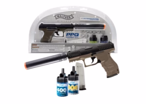 Airsoft Spring Pistol BB Pellet Gun – Walther PPQ Combat Kit