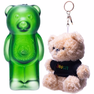 4" Cheech Glass Smoke Happy Hug Teddy Afterward