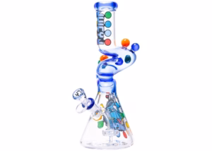 12" Juicy J Glass Groovy Design Maximum Chill Energy Water Pipe