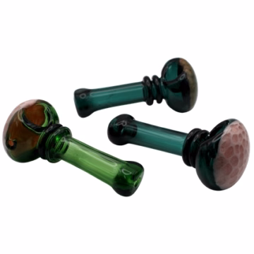 4ct 3.5" Frit Honeycomb Hand Pipe Assortment