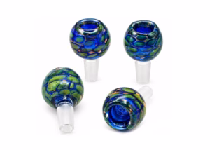 4ct 14mm Gold Fumed Art Double Glass Bowl