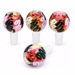 4ct 14mm Gold Fumed Art Slyme Color Bowl