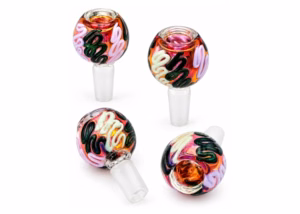 4ct 14mm Gold Fumed Art Slyme Color Bowl