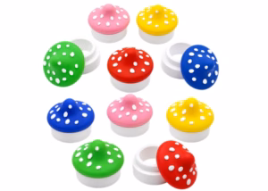 40ct Silicone Stash Container – 5ml Mushroom Cap