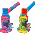 8" All in 1 Silicone Glass Hybrid Nectar Collector Water Pipe
