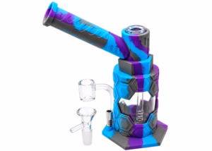 8" All in 1 Silicone Glass Hybrid Nectar Collector Water Pipe
