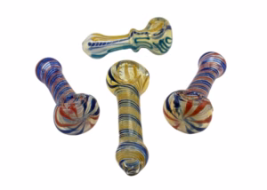 10ct 3" Assorted Design Twirls Art Hand Pipes