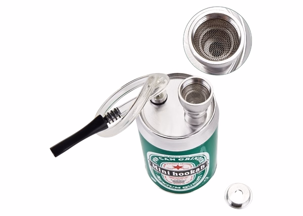Mini Beer Can Hookah Style Water Pipe 6pk