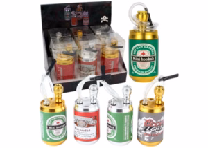 Mini Beer Can Hookah Style Water Pipe 6pk