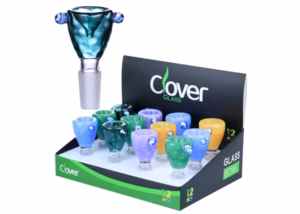 Clover Glass Solid Color Honeycomb Art 14mm Bowls 12pk