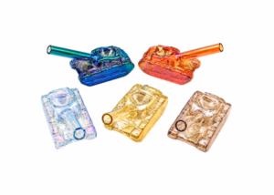 5ct 4" Electroplated Tanktastic Hand Pipe Assortment