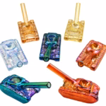 5ct 4" Electroplated Tanktastic Hand Pipe Assortment